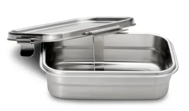 1.2L Deep Stainless Steel Lunch Box With Seal And Divider 1
