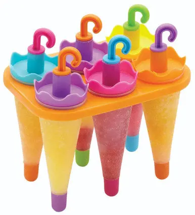 6-Cavity Umbrella-Design Ice Pop Molds 1