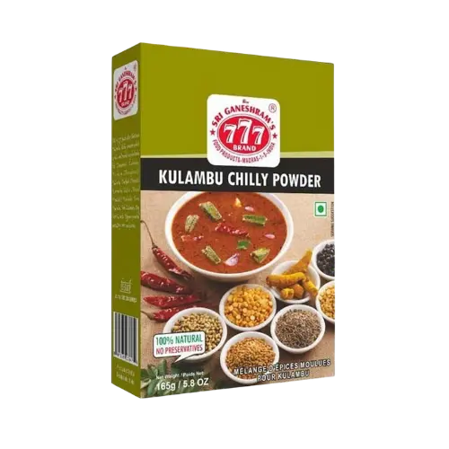 777 Kulambu Red Chilli Powder – 165G South Indian Specialty Grade 1