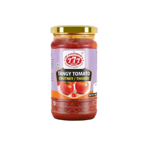 777 Tangy Tomato Thokku Chutney – 300G Spicy South Indian Relish 1