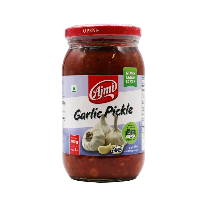 Ajmi Garlic Pickle – 400G Pungent Homemade Condiment 1