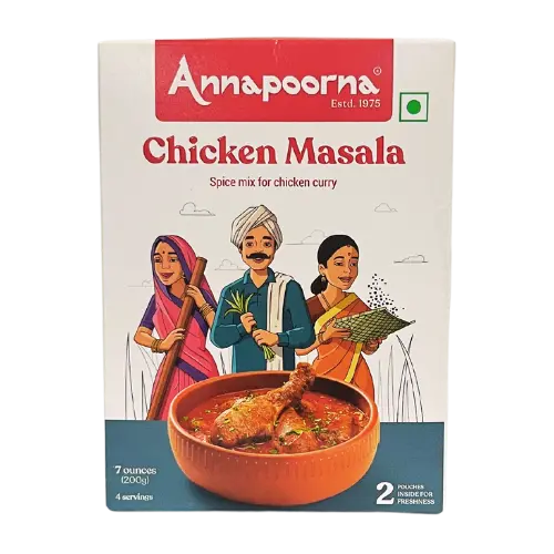 Annpoorna Chicken Masala – 200G Rich, Aromatic Curry Blend 1