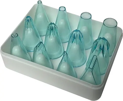 Ateco 12-Piece Polyethylene Pastry Tip Set For Baking And Decorating 1