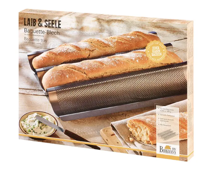 Baguette Baking Tray – Non-Stick, 38.5 X 28 Cm 1