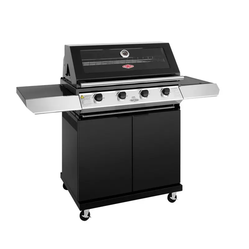 Beefeater 1200E 4-Burner Cart Grill With Side Burner – Even Heating & Stability 1