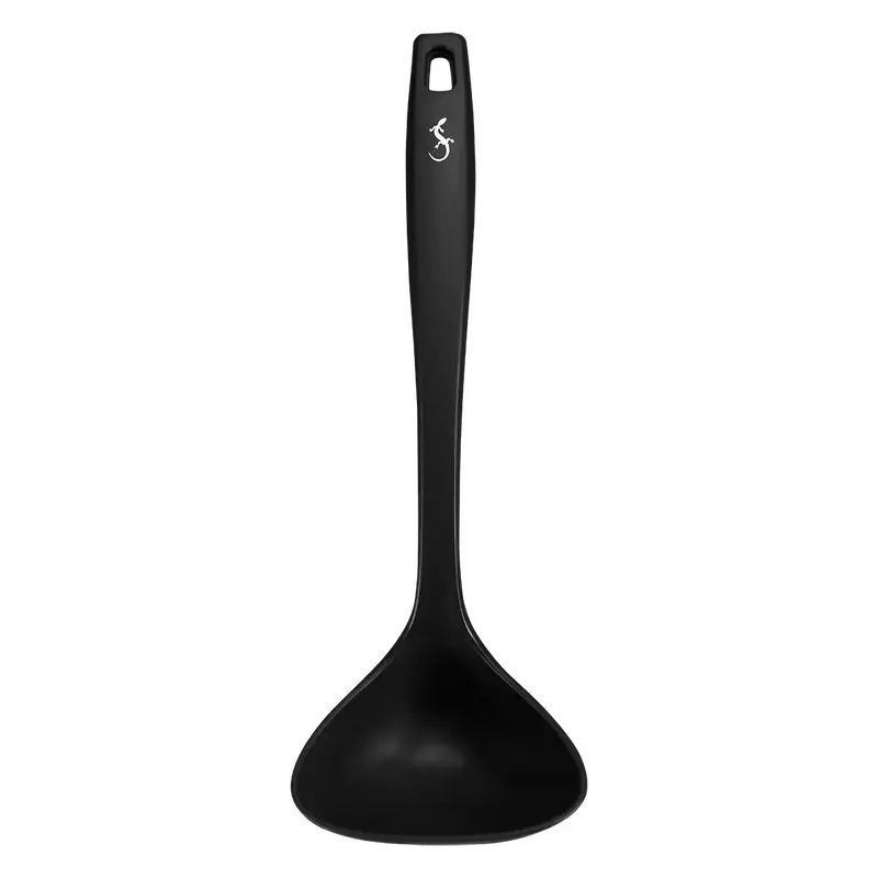 Black Silicone Serving Ladle, 28 Cm Length 1