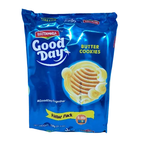 Britannia Good Day Butter Biscuits – Family Pack (8 × 81G) 1