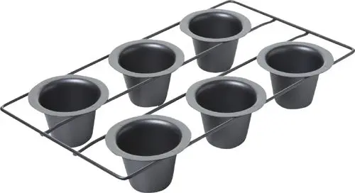 Chicago Metallic Nonstick 6-Cup Popover Pan For Crispy, Golden Results 1