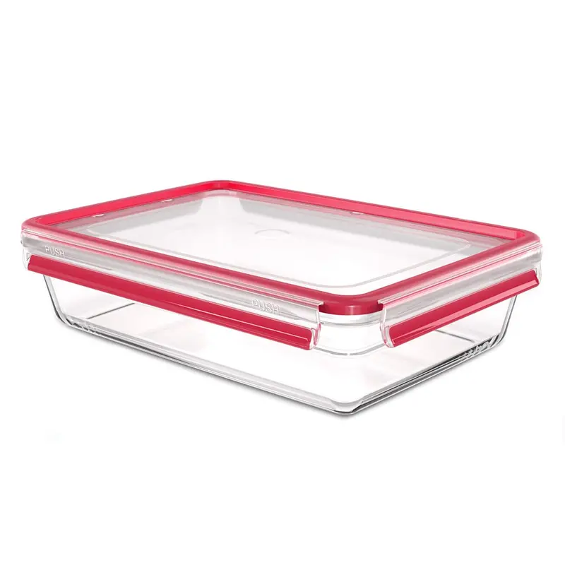 Clip & Close Glass Food Storage Container – 3.0 Liter Airtight Jar 1