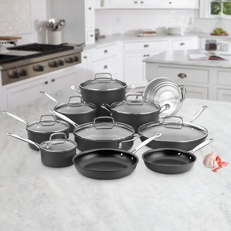 Cuisinart Chef’S Classic Hard-Anodized Nonstick 17-Piece Cookware Set 1
