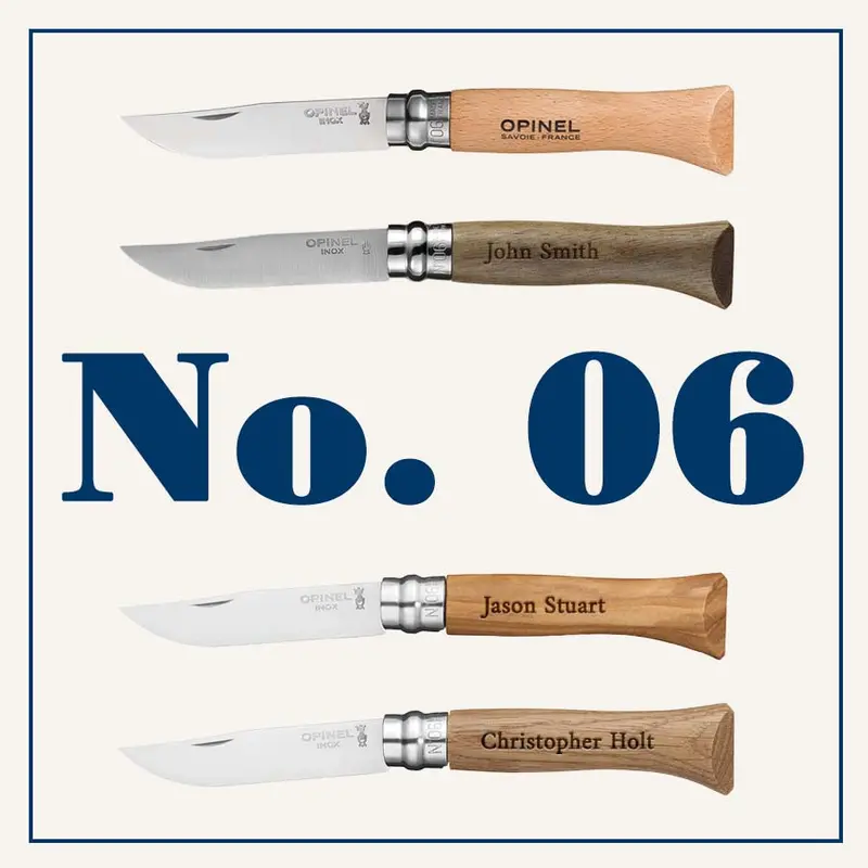 Customizable Gift Bundle: 6-Piece Engraved No.06 Folding Knife Set 1