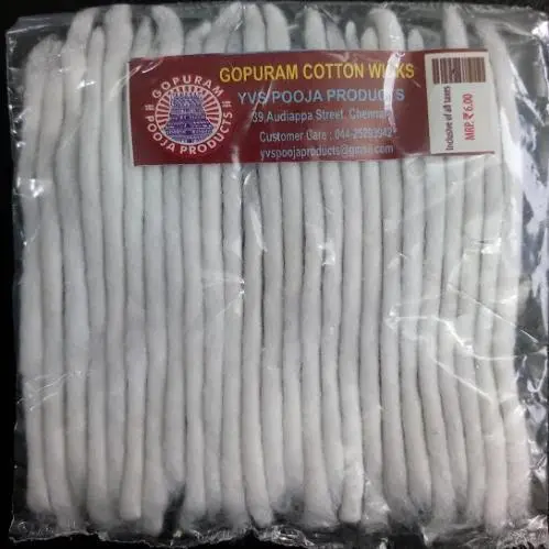 Deepam Vilaku Traditional Cotton Wicks – Pack Of 25 1
