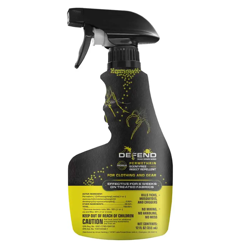 Defend Permethrin Clothing Treatment Spray (12 Oz) 1