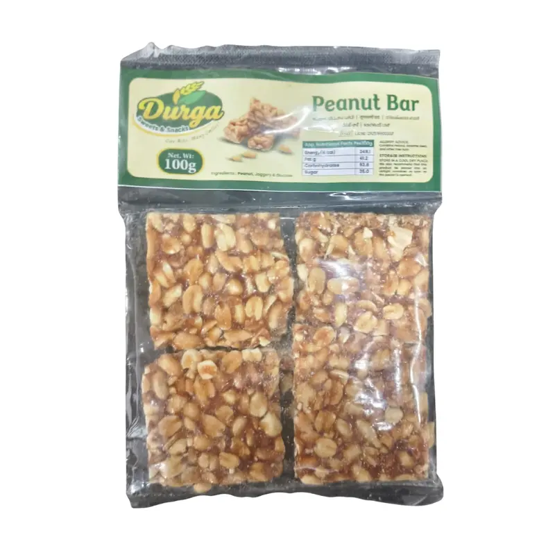 Durga Crunchy Peanut Bars – 100 G 1