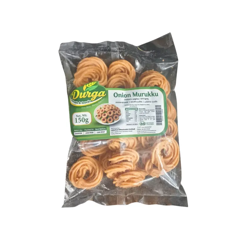 Durga Onion Flavoured Murukku – 150 G 1