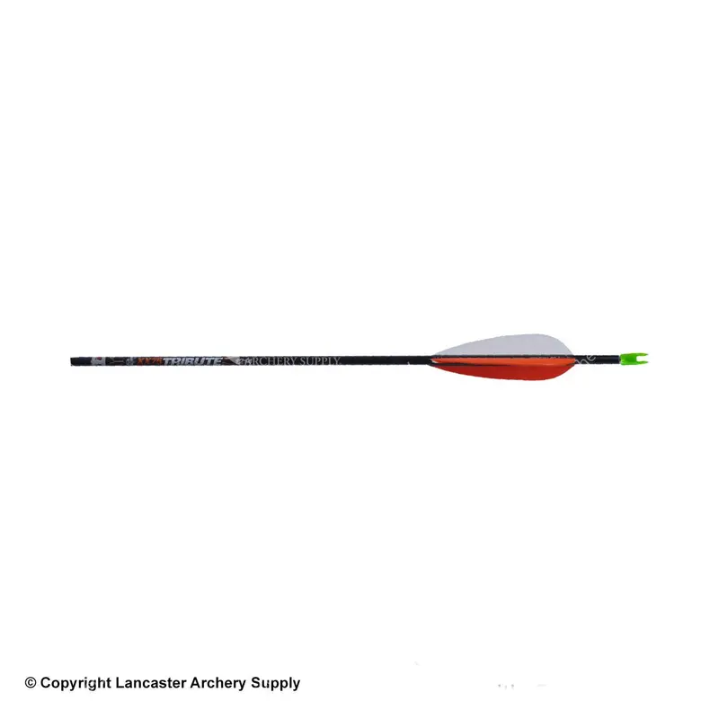 Easton Tribute Fletched Arrow With 3-Inch Natural Feathers 1