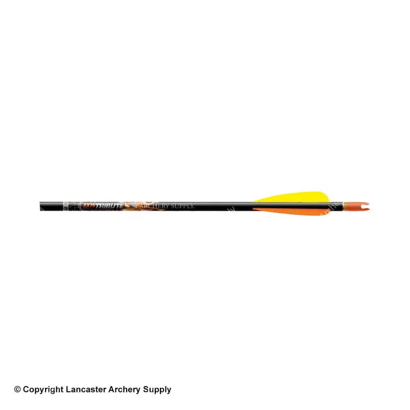 Easton Tribute Fletched Arrow With 3-Inch Plastic Vanes 1