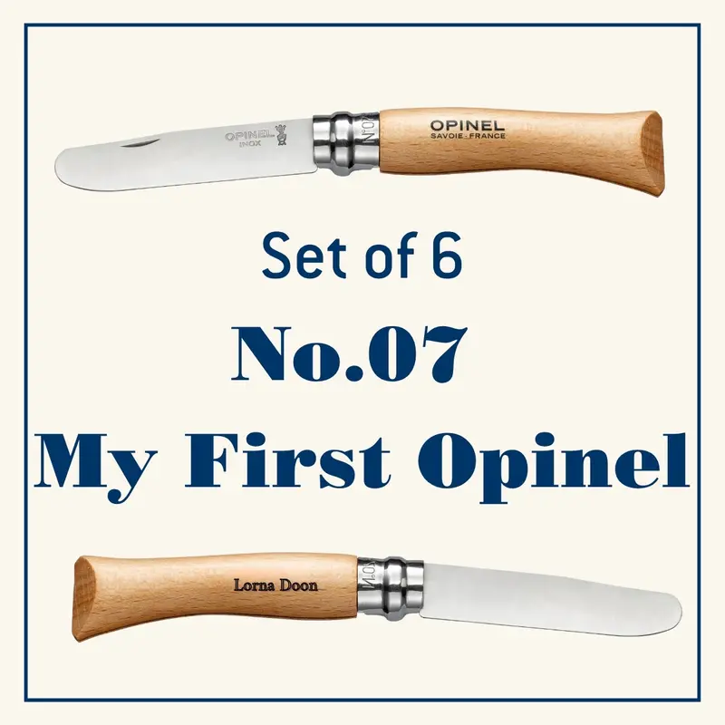 Engraved Gift Set: 6-Piece No.07 My First Opinel Kids’ Folding Knife 1
