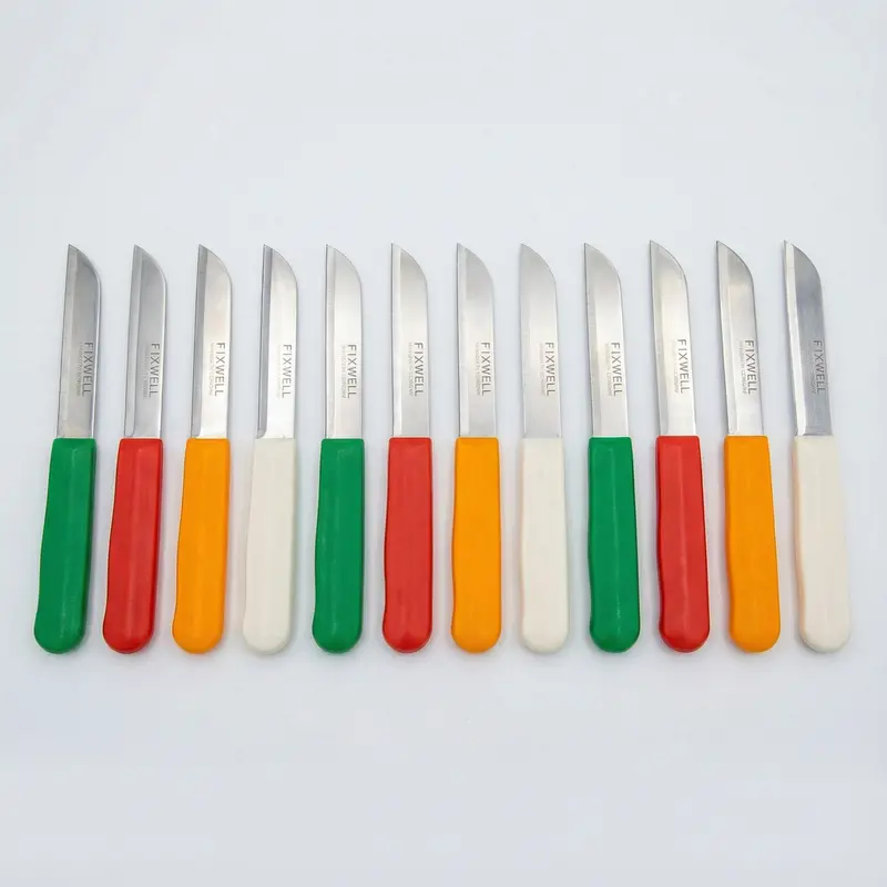 Fixwell 12-Piece Stainless Steel Kitchen Knife Set – Serrated Vegetable & Fruit Knives 1
