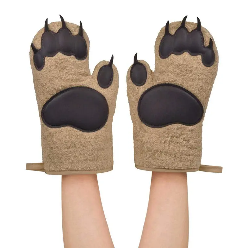 Fred Bear Hands Heat-Resistant Silicone Oven Mitts 1