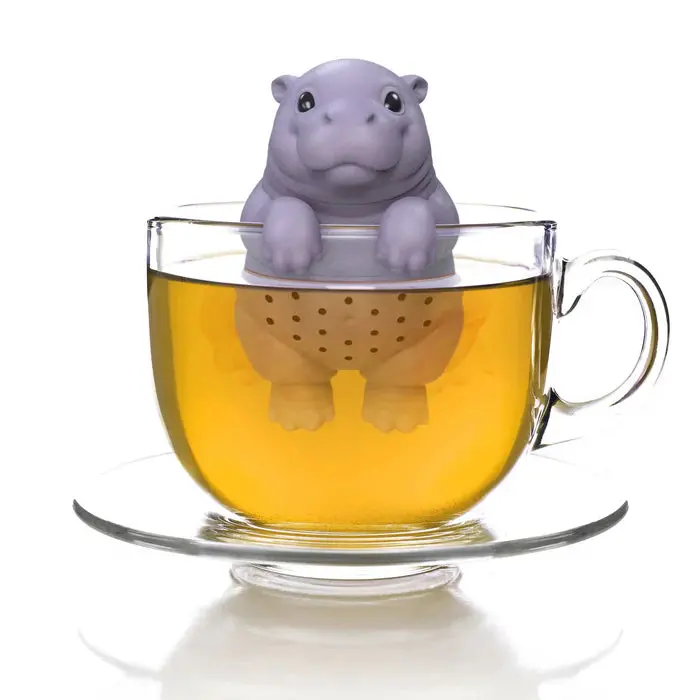 Fred & Friends Sip’Opotamus Silicone Tea Infuser Animal Design 1