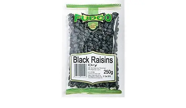 Fudco Black Raisins – 250G Dried Fruit Pack 1