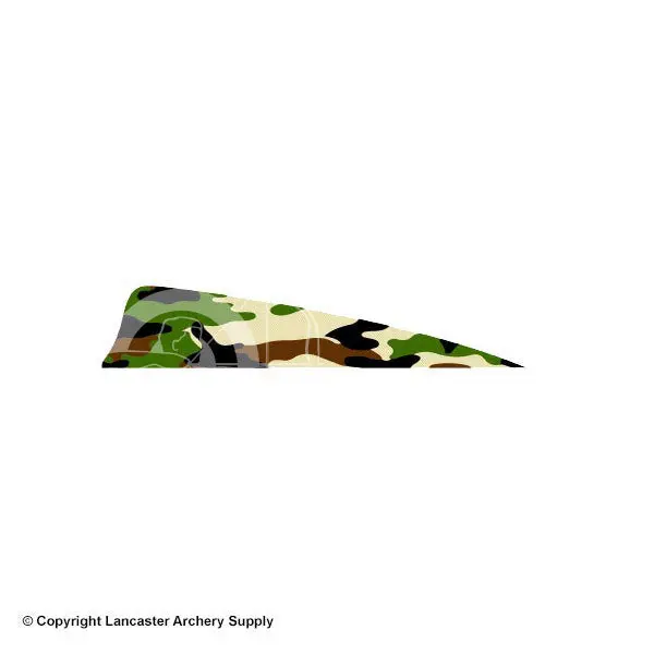 Gateway 4" Shield Camo Printz Vane Feather 1