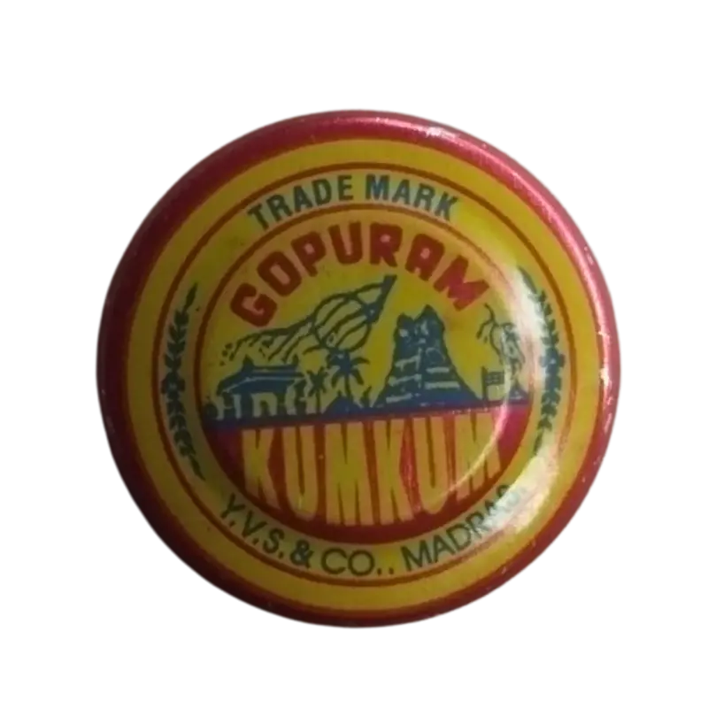 Gopuram Kumkum In Small Tin – 10 Gram Pure Vermilion 1