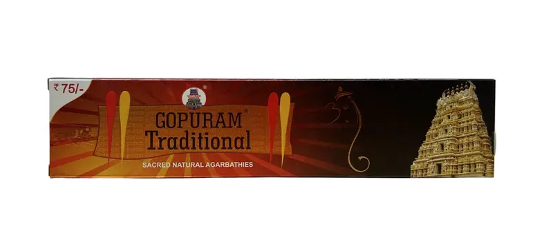 Gopuram Traditional Agarbatti (Incense Sticks) – Hand-Rolled 1