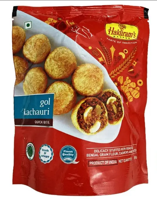 Haldiram'S Golden Golgappa-Style Kachori – 200G Ready-To-Fry Snack 1
