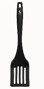 Heat-Resistant Silicone Spatula – Black Non-Stick Cooking Helper 1