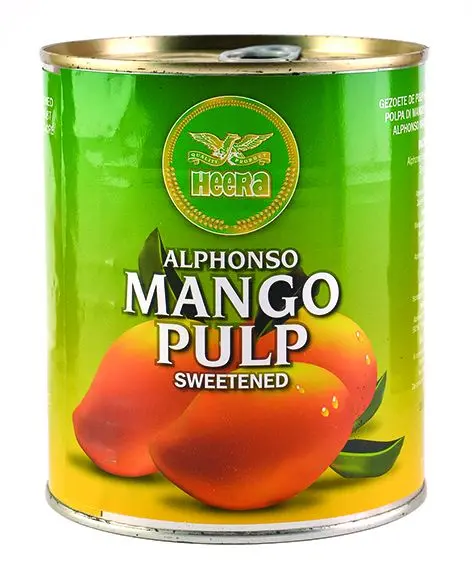 Heera Alphonso Mango Pulp – 850G Tin 1