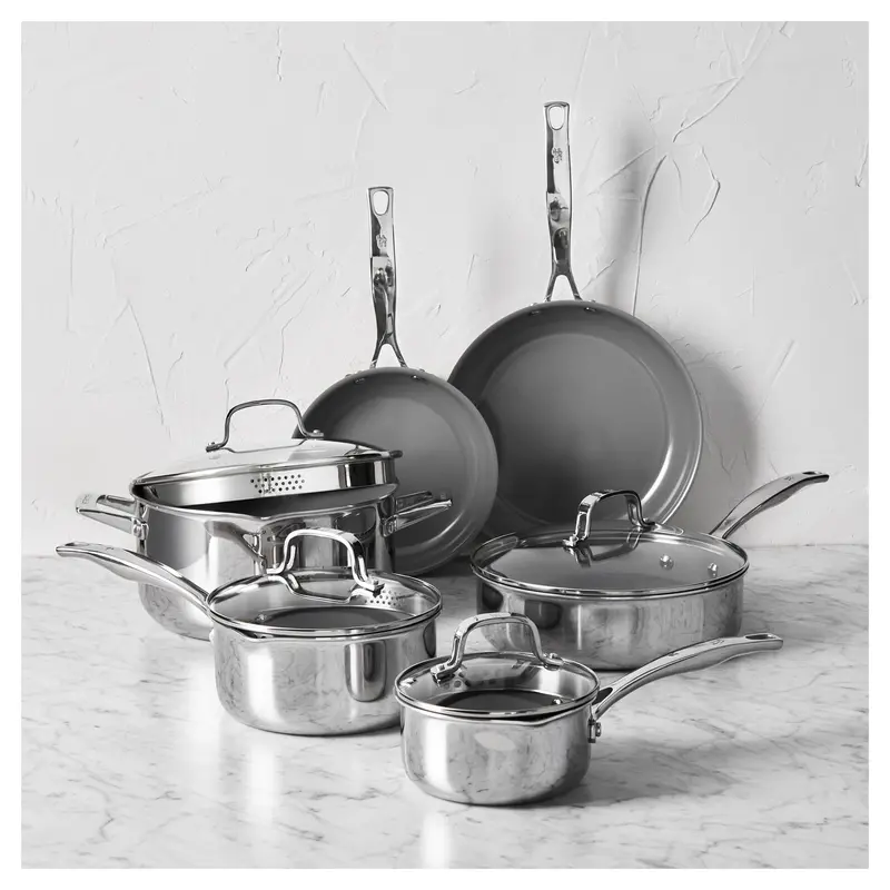 Henckels Clad H3 10-Piece Ceramic Nonstick Cookware Set 1