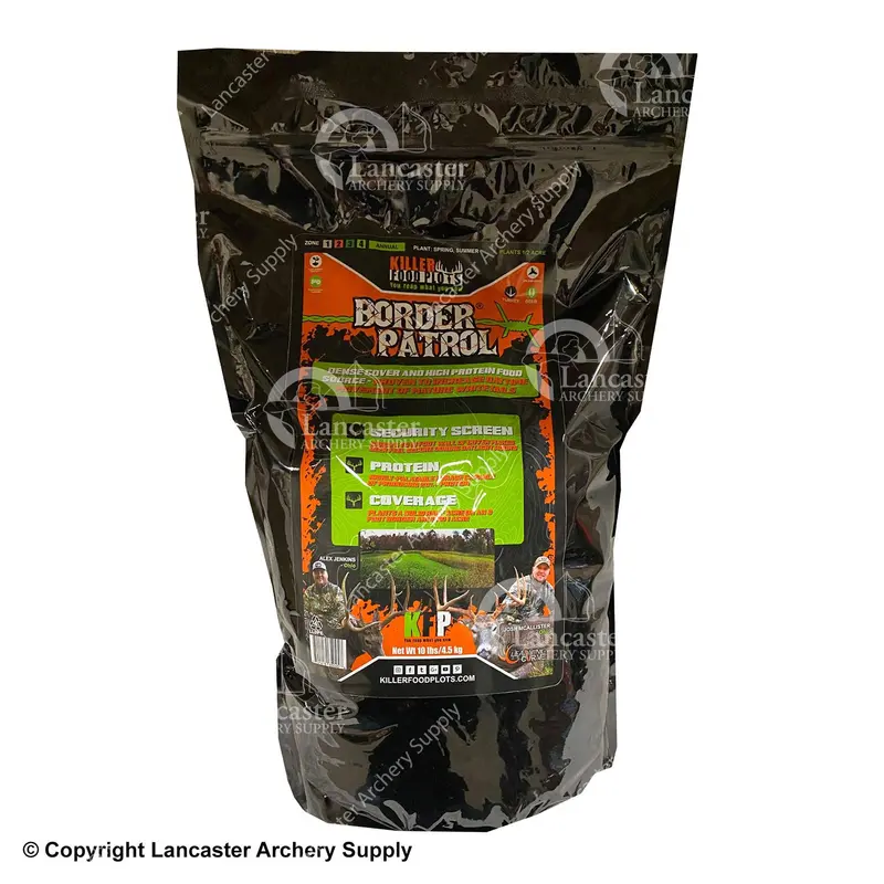 Killer Food Plots Border Patrol Security Screen – Deer Deterrent Seed Mix (10 Lb) 1