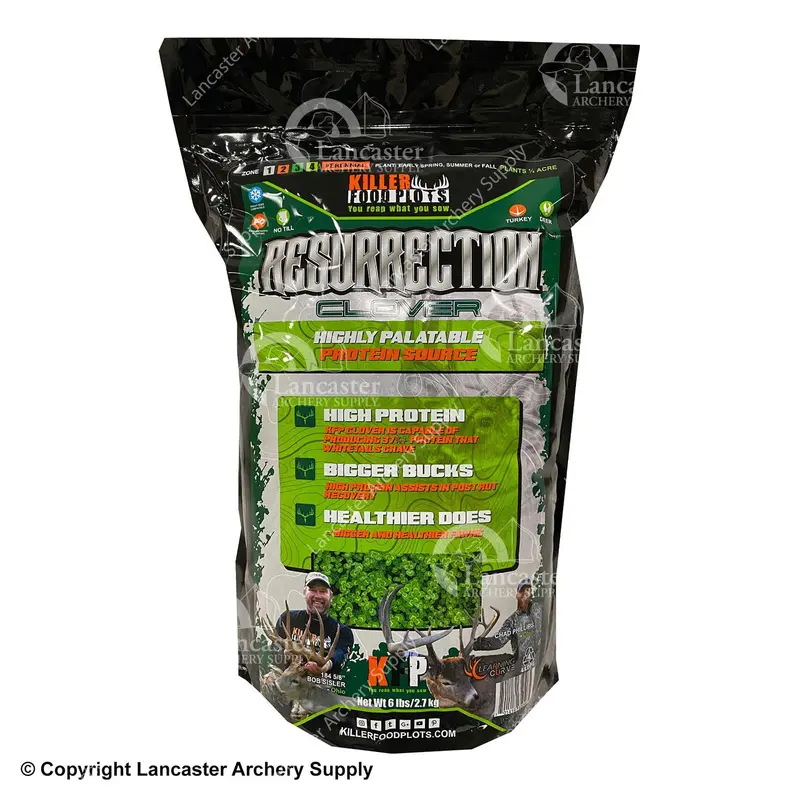 Killer Food Plots Resurrection Clover Forage Seed (6 Lb) 1