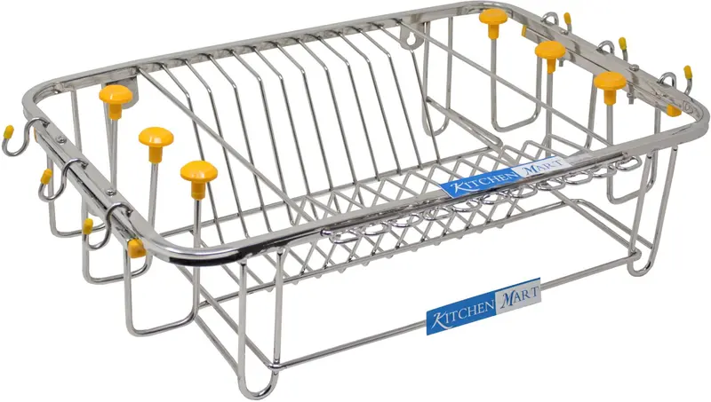 Kitchen Mart Stainless Steel Cosmos Plate Storage Rack 1