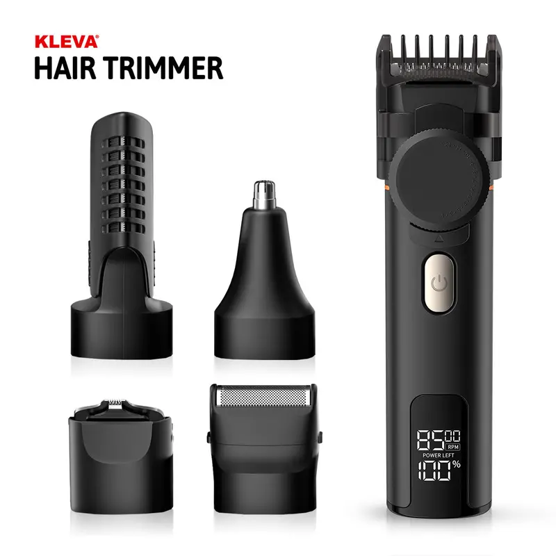 Kleva 5-In-1 Hair Trimmer Kit – All-In-One Men’S Grooming System For Face And Body 1