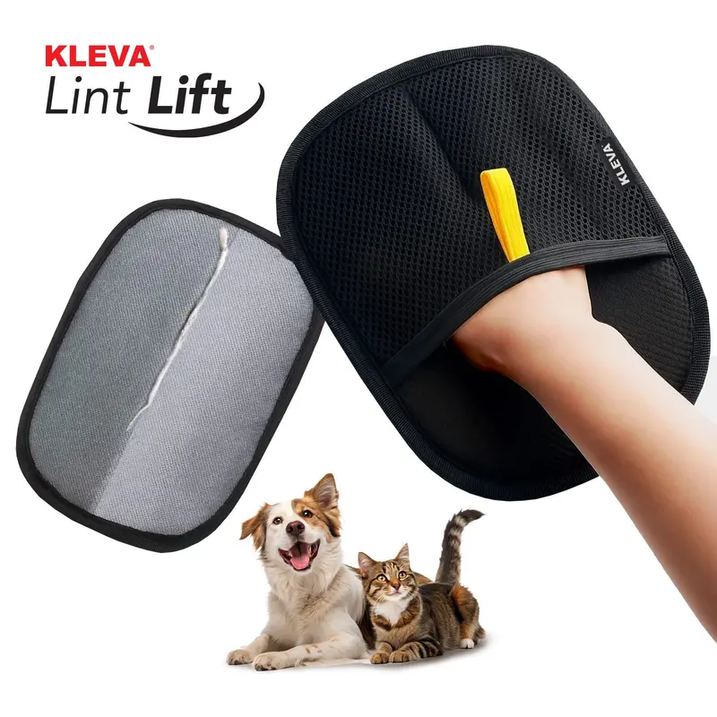 Kleva® Lint Lift™ Reusable Pet Hair & Lint Remover Glove – Quick-Clean Glove (Buy 1, Get 1 Free) 1
