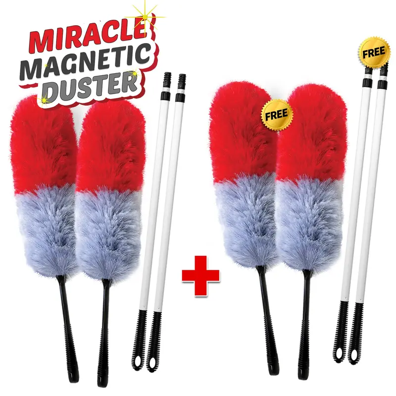 Kleva Miracle Magnetic Duster With 2-Meter Telescopic Pole 1