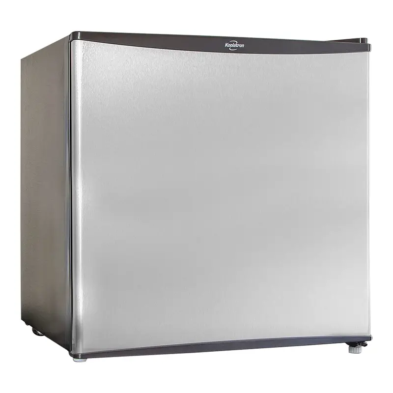 Koolatron 1.6 Cu Ft Stainless Steel Compact Fridge With Freezer – Flat-Back Design & Reversible Door For Small Spaces 1