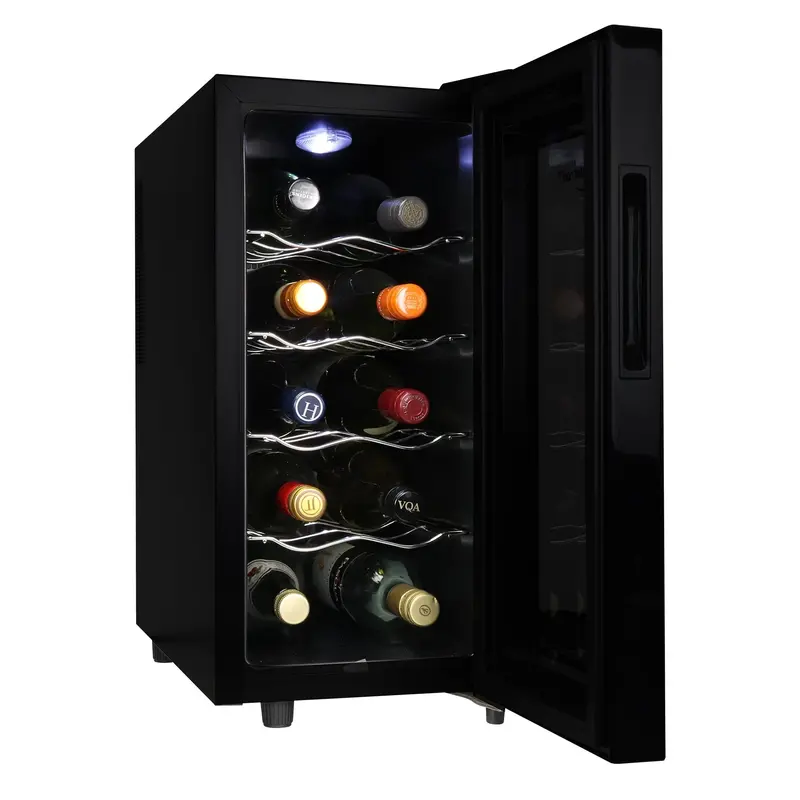 Koolatron 10-Bottle Thermoelectric Wine Cooler – Compact 1 Cu Ft Freestanding Cellar For Small Spaces 1