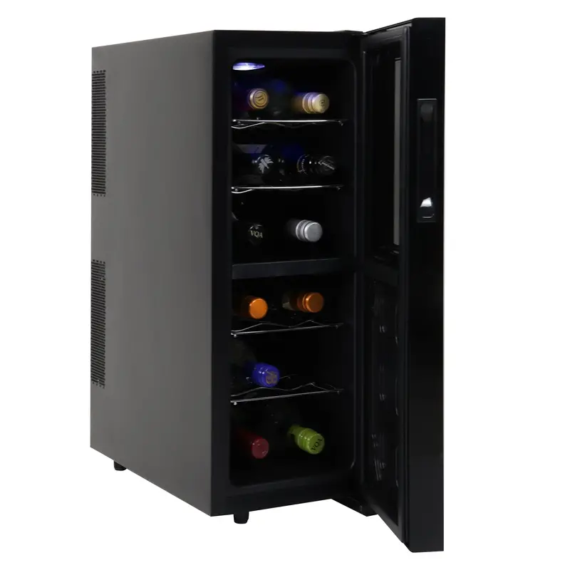 Koolatron 12-Bottle Dual-Zone Wine Cooler – Thermoelectric Freestanding Fridge With Separate Red/White Temperature Zones, Ideal For Apartments And Small Kitchens 1