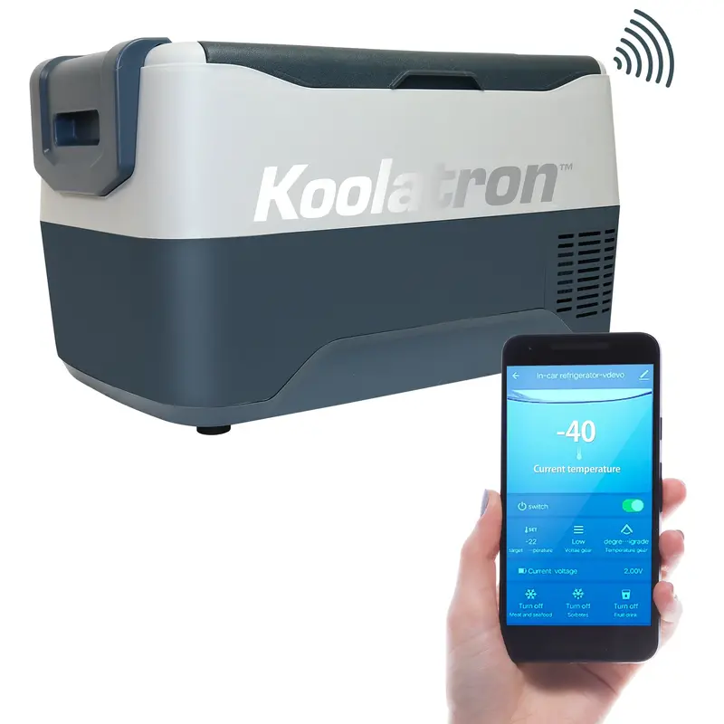 Koolatron 30L Bluetooth-Controlled 12V Car Freezer – Compressor-Powered Portable Refrigerator (-22°F To 50°F), Gray 1
