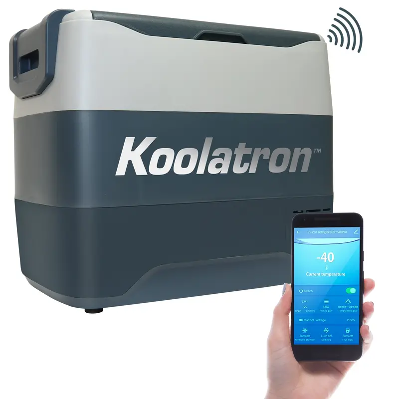 Koolatron 50L Bluetooth Car Freezer – 54-Qt Portable Compressor Refrigerator With Dual Voltage & Wide Temp Range (-22°F To 50°F) 1