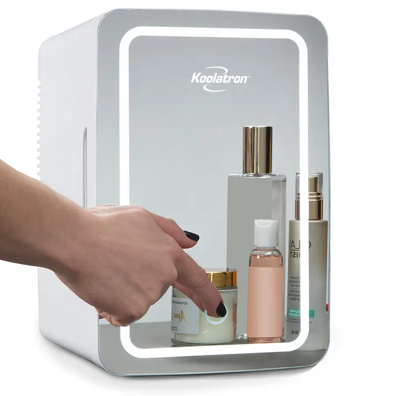 Koolatron 6L Cosmetic Fridge – Portable Skincare Refrigerator With Led Ring Mirror, Dual Power (12V/110V), Ideal For Serums, Masks, And Beauty Products At Home Or On The Go 1