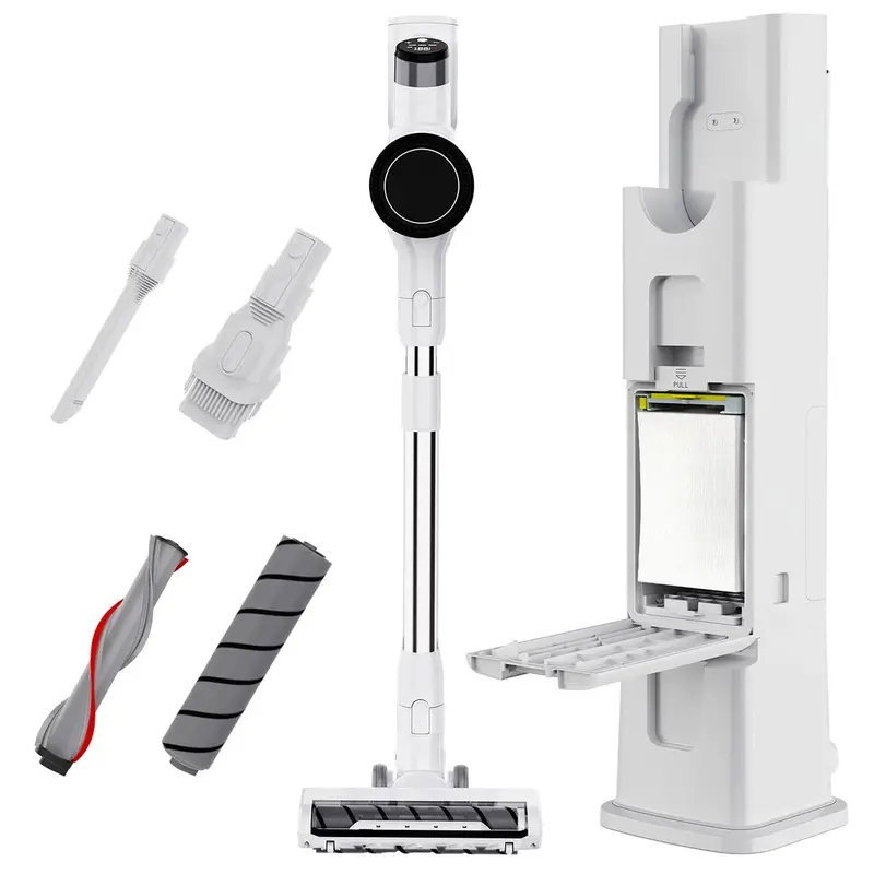 Krapof Auto-Clean Self-Empty Stick Vacuum — Includes Extra Hepa Filter Kit & 2 Additional Dust Bags 1