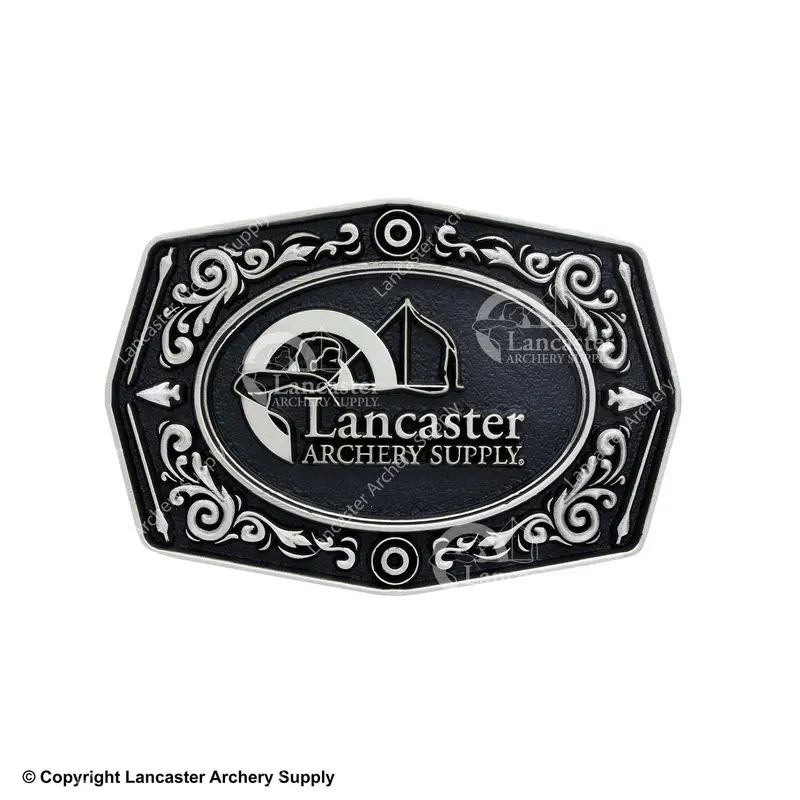 Lancaster Archery Logo Belt Buckle – Engraved Metal 1