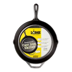 Lodge Cast Iron Skillet – Approx. 30 Cm Diameter, Pre-Seasoned, Oven-Safe 1