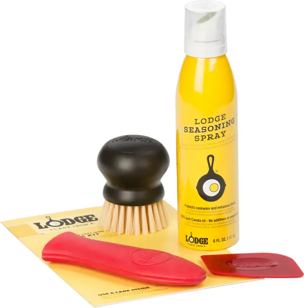 Lodge Cast Iron Skillet Care Kit – Seasoning & Maintenance Essentials 1