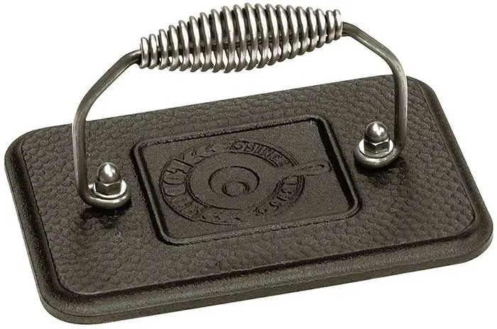 Lodge Logic Cast Iron Grill Press – Heavy-Duty Flat Top Weight 1